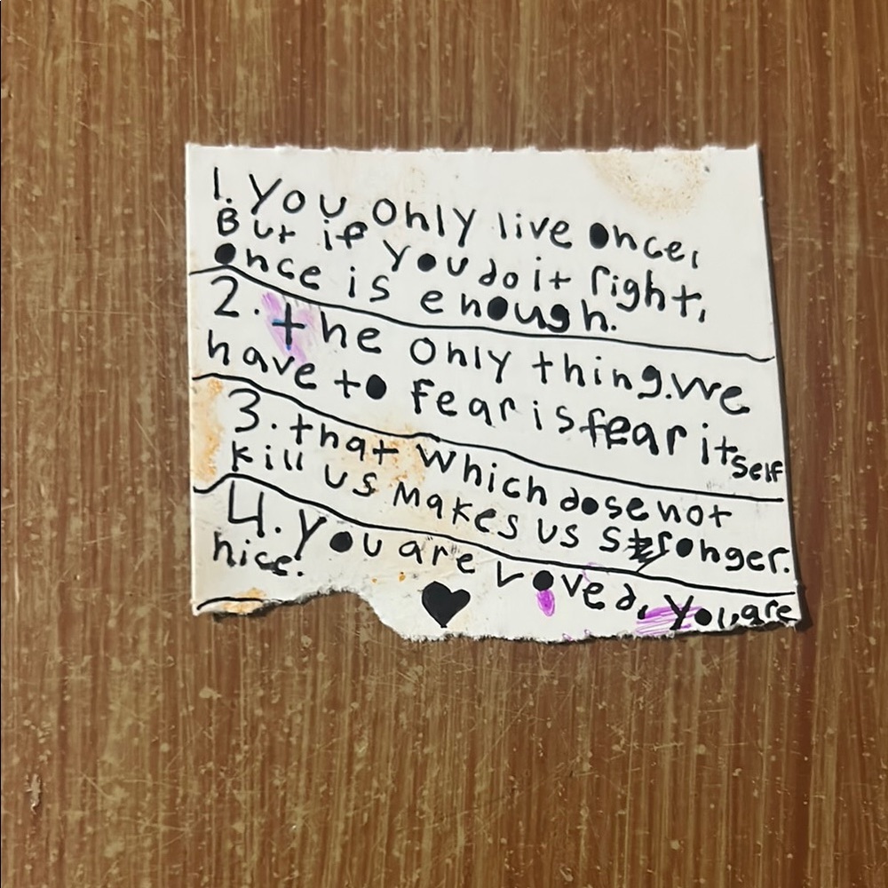 Inspirational Quote Card